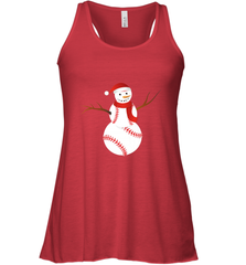 Snowman Baseball Christmas Women's Racerback Tank Women's Racerback Tank - jonhlittlestore88