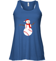 Snowman Baseball Christmas Women's Racerback Tank Women's Racerback Tank - jonhlittlestore88