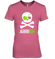 St. Patricks Day Irish Pirate Skull and Cross bones Women's Premium T-Shirt Women's Premium T-Shirt - jonhlittlestore88
