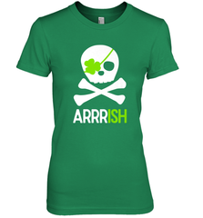 St. Patricks Day Irish Pirate Skull and Cross bones Women's Premium T-Shirt Women's Premium T-Shirt - jonhlittlestore88
