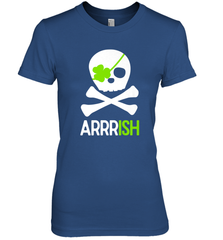 St. Patricks Day Irish Pirate Skull and Cross bones Women's Premium T-Shirt Women's Premium T-Shirt - jonhlittlestore88