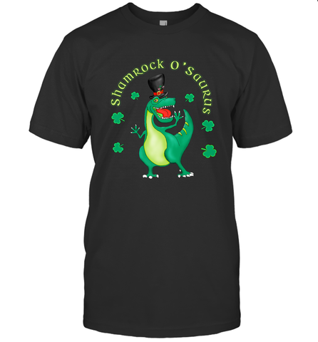 T Rex Dinosaur St. Patrick's Day Irish Funny Men's T-Shirt Men's T-Shirt / Black / S Men's T-Shirt - jonhlittlestore88