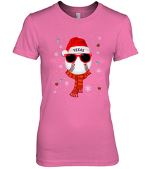 Texas Rangers Logo Christmas Baseball Player Glasses Santa Hat Pajama Gift Women's Premium T-Shirt Women's Premium T-Shirt - jonhlittlestore88