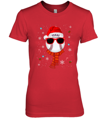 Texas Rangers Logo Christmas Baseball Player Glasses Santa Hat Pajama Gift Women's Premium T-Shirt Women's Premium T-Shirt - jonhlittlestore88