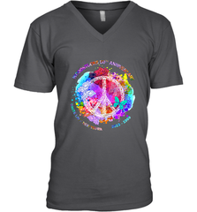 Woodstocks 50th Anniversary Peace Love tee Men's V-Neck Men's V-Neck - jonhlittlestore88