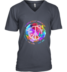 Woodstocks 50th Anniversary Peace Love tee Men's V-Neck Men's V-Neck - jonhlittlestore88