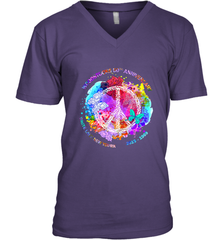 Woodstocks 50th Anniversary Peace Love tee Men's V-Neck Men's V-Neck - jonhlittlestore88