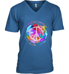 Woodstocks 50th Anniversary Peace Love tee Men's V-Neck Men's V-Neck - jonhlittlestore88