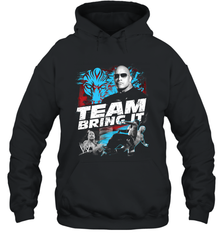 WWE The Rock Team Bring It Hooded Sweatshirt Hooded Sweatshirt - jonhlittlestore88