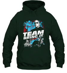 WWE The Rock Team Bring It Hooded Sweatshirt Hooded Sweatshirt - jonhlittlestore88