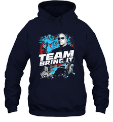 WWE The Rock Team Bring It Hooded Sweatshirt Hooded Sweatshirt - jonhlittlestore88