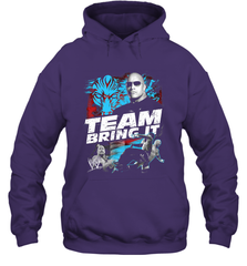 WWE The Rock Team Bring It Hooded Sweatshirt Hooded Sweatshirt - jonhlittlestore88