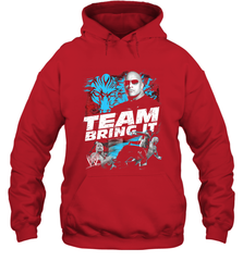 WWE The Rock Team Bring It Hooded Sweatshirt Hooded Sweatshirt - jonhlittlestore88