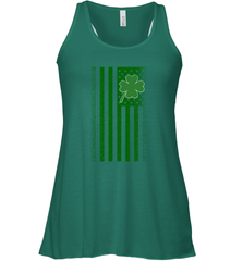 Lucky St. Patrick's Day Irish American Flag T Shirt Women's Racerback Tank Women's Racerback Tank - jonhlittlestore88