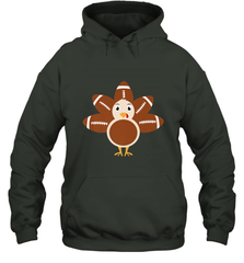 Funny Football Turkey Fall Thanksgiving Football Hooded Sweatshirt Hooded Sweatshirt - jonhlittlestore88