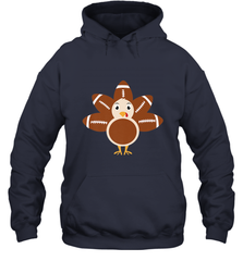 Funny Football Turkey Fall Thanksgiving Football Hooded Sweatshirt Hooded Sweatshirt - jonhlittlestore88