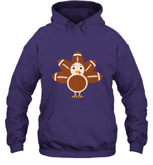 Funny Football Turkey Fall Thanksgiving Football Hooded Sweatshirt Hooded Sweatshirt - jonhlittlestore88