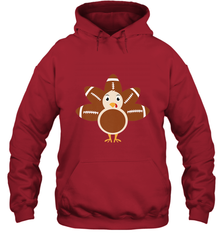 Funny Football Turkey Fall Thanksgiving Football Hooded Sweatshirt Hooded Sweatshirt - jonhlittlestore88