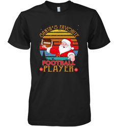 NFL Santa Favorite Football Player Funny Christmas Funny Men's Premium T-Shirt