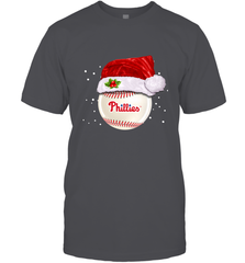 Philadelphia Phillies logo Baseball Ball Christmas Santa Hat Xmas Sport Funny Snow Men's T-Shirt Men's T-Shirt - jonhlittlestore88