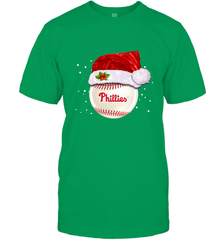 Philadelphia Phillies logo Baseball Ball Christmas Santa Hat Xmas Sport Funny Snow Men's T-Shirt Men's T-Shirt - jonhlittlestore88