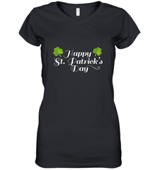 Shamrock Happy St patrick's Shirt for men and women (2) Women's V-Neck T-Shirt Women's V-Neck T-Shirt - jonhlittlestore88