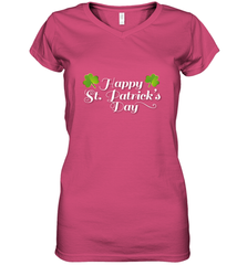 Shamrock Happy St patrick's Shirt for men and women (2) Women's V-Neck T-Shirt Women's V-Neck T-Shirt - jonhlittlestore88