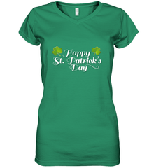 Shamrock Happy St patrick's Shirt for men and women (2) Women's V-Neck T-Shirt Women's V-Neck T-Shirt - jonhlittlestore88