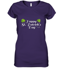 Shamrock Happy St patrick's Shirt for men and women (2) Women's V-Neck T-Shirt Women's V-Neck T-Shirt - jonhlittlestore88