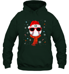 Oakland Athletics Logo Christmas Baseball Player Glasses Santa Hat Pajama Gift Hooded Sweatshirt Hooded Sweatshirt - jonhlittlestore88