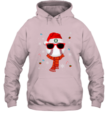 Oakland Athletics Logo Christmas Baseball Player Glasses Santa Hat Pajama Gift Hooded Sweatshirt Hooded Sweatshirt - jonhlittlestore88