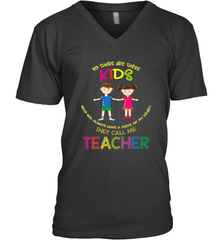 They Call Me Teacher School Kids Fun Appreciation Men's V-Neck Men's V-Neck - jonhlittlestore88