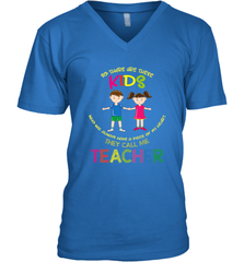 They Call Me Teacher School Kids Fun Appreciation Men's V-Neck Men's V-Neck - jonhlittlestore88