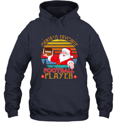 NFL Santa Favorite Football Player Funny Christmas Funny Hooded Sweatshirt