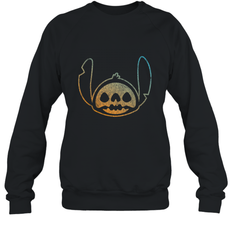 Disney Stitch Face Halloween Crewneck Sweatshirt