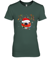 Santa Hat Soccer Reindeer Christmas Funny Players Football Women's Premium T-Shirt Women's Premium T-Shirt - jonhlittlestore88