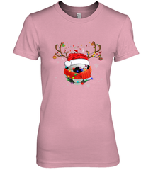 Santa Hat Soccer Reindeer Christmas Funny Players Football Women's Premium T-Shirt Women's Premium T-Shirt - jonhlittlestore88