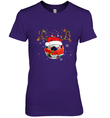 Santa Hat Soccer Reindeer Christmas Funny Players Football Women's Premium T-Shirt Women's Premium T-Shirt - jonhlittlestore88