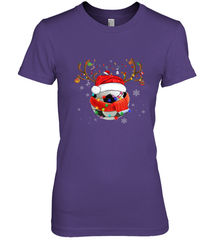 Santa Hat Soccer Reindeer Christmas Funny Players Football Women's Premium T-Shirt Women's Premium T-Shirt - jonhlittlestore88