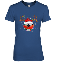 Santa Hat Soccer Reindeer Christmas Funny Players Football Women's Premium T-Shirt Women's Premium T-Shirt - jonhlittlestore88