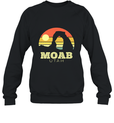 Moab Utah Vintage Sunset Arches Adventure Outdoors Crewneck Sweatshirt