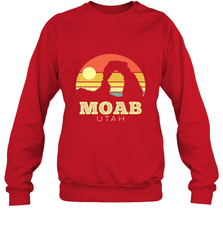 Moab Utah Vintage Sunset Arches Adventure Outdoors Crewneck Sweatshirt Crewneck Sweatshirt - jonhlittlestore88