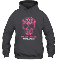 Tattoo Skull Halloween Breast Cancer Awareness Hooded Sweatshirt Hooded Sweatshirt - jonhlittlestore88