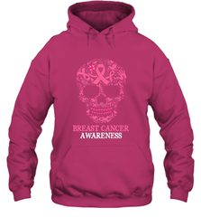 Tattoo Skull Halloween Breast Cancer Awareness Hooded Sweatshirt Hooded Sweatshirt - jonhlittlestore88