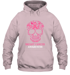 Tattoo Skull Halloween Breast Cancer Awareness Hooded Sweatshirt Hooded Sweatshirt - jonhlittlestore88