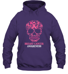 Tattoo Skull Halloween Breast Cancer Awareness Hooded Sweatshirt Hooded Sweatshirt - jonhlittlestore88