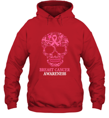 Tattoo Skull Halloween Breast Cancer Awareness Hooded Sweatshirt Hooded Sweatshirt - jonhlittlestore88