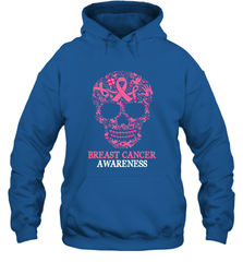 Tattoo Skull Halloween Breast Cancer Awareness Hooded Sweatshirt Hooded Sweatshirt - jonhlittlestore88