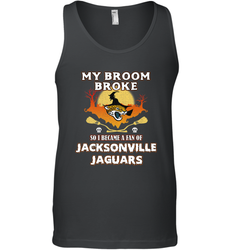 Broom Broke So I Became A Fan of Jacksonville Jaguars NFL Halloween Costume Men's Tank Top