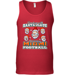 NFL Miami Christmas Funny Santa Claus Watching Football Men's Tank Top Men's Tank Top - jonhlittlestore88